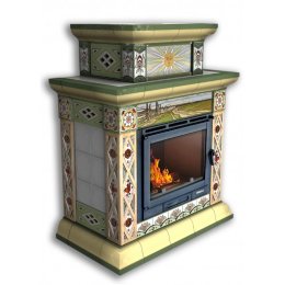 Каминная облицовка КимрПечь Билибин пристенная двухъярусная Осень